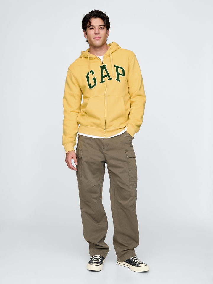 GAP VintageSoft Arch Logo Full-Zip Hoodie