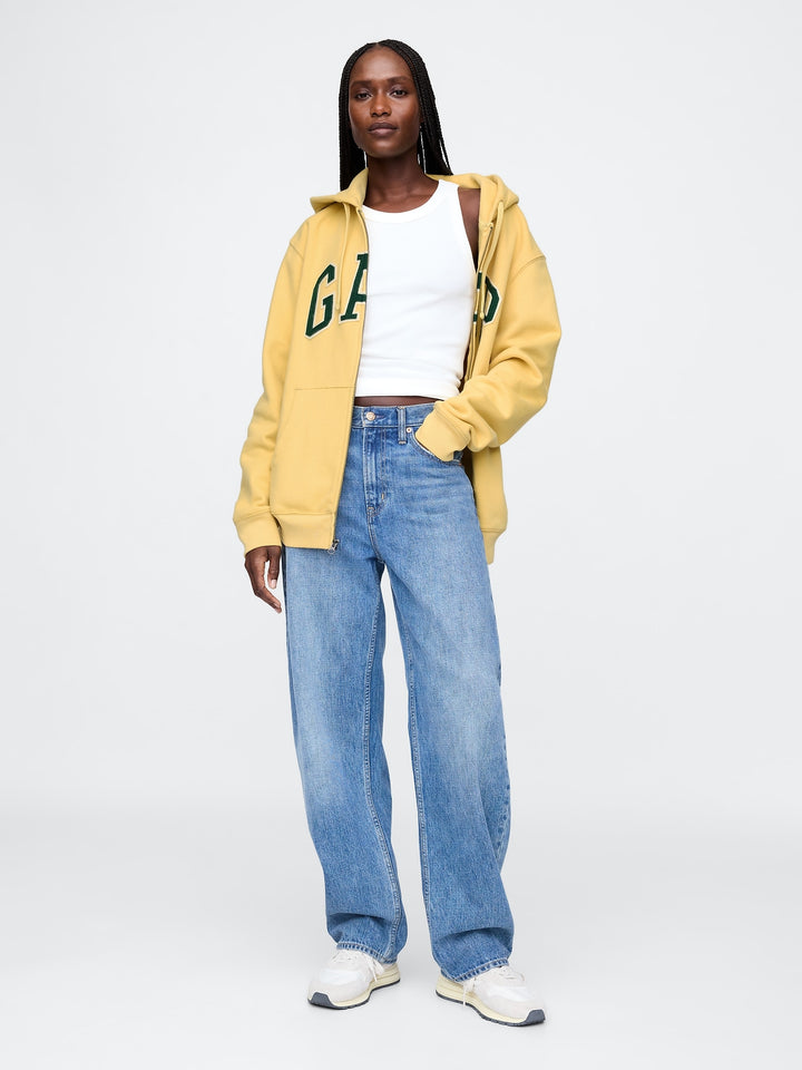 GAP VintageSoft Arch Logo Full-Zip Hoodie