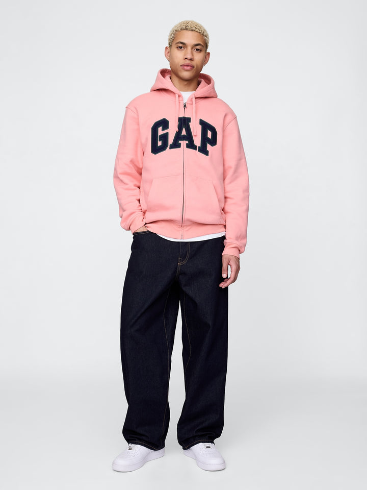 GAP VintageSoft Arch Logo Full-Zip Hoodie