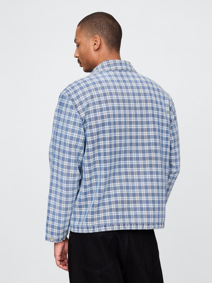 GAP Denim Check Coaches Jacket