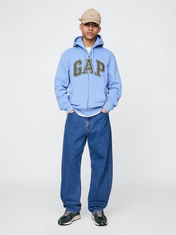 GAP VintageSoft Arch Logo Full-Zip Hoodie