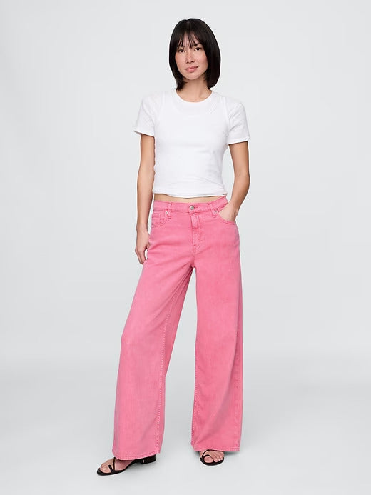 Gap Mid Rise UltraSoft Baggy Jeans