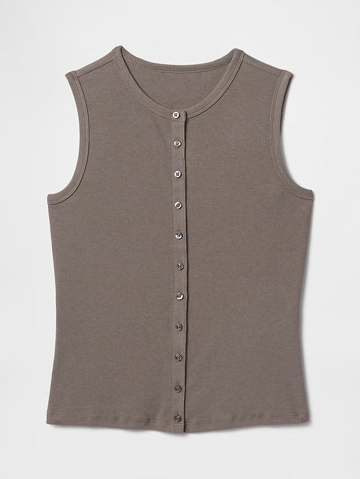 Gap Modern Rib Cardigan Vest
