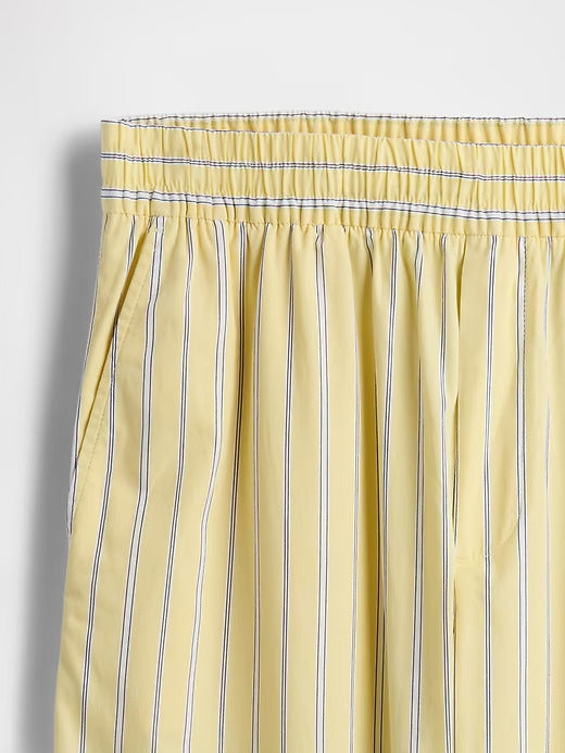 Gap Organic Cotton Poplin Easy Wide-Leg Pants