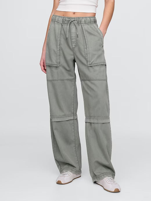 Gap Mid Rise Easy Utility Barrel Pants