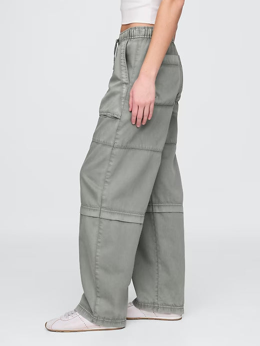Gap Mid Rise Easy Utility Barrel Pants