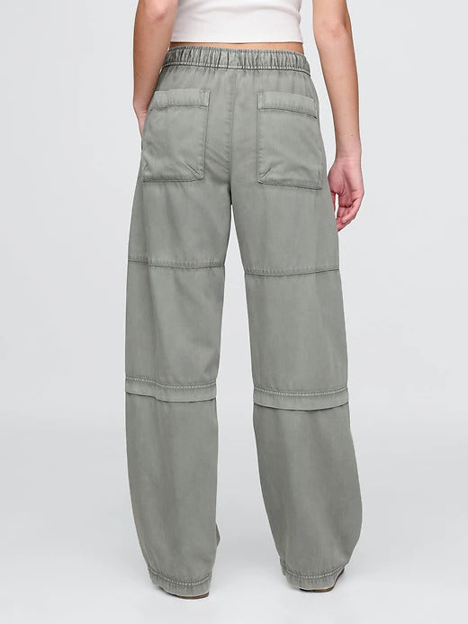 Gap Mid Rise Easy Utility Barrel Pants