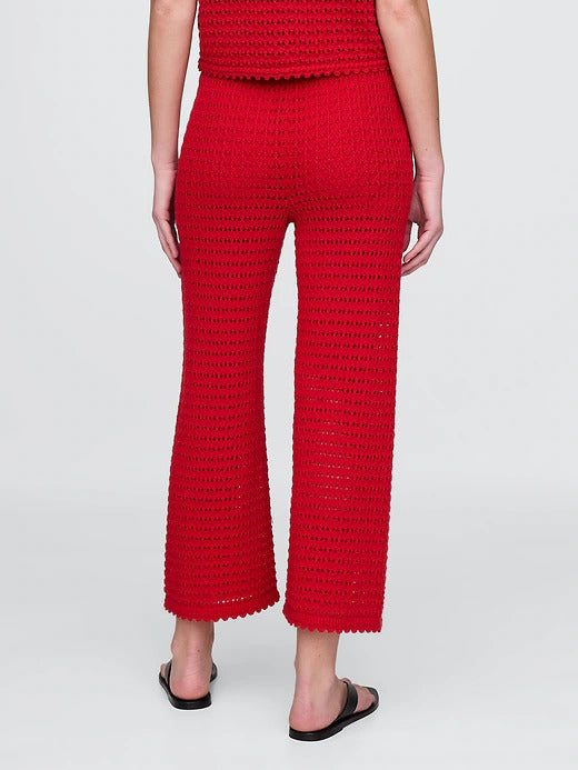 Gap 100% Cotton Crochet Ankle Pants
