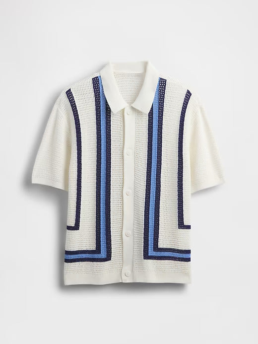 Gap Kids Relaxed Crochet Shirt