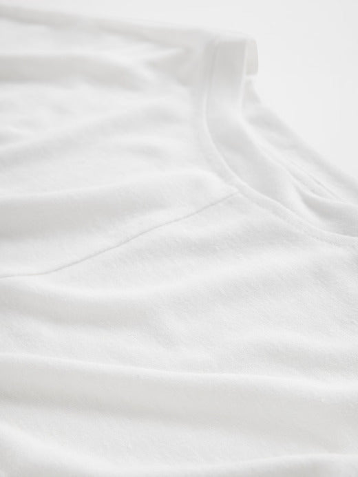 Gap Oversized Linen-Blend Swing Top