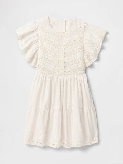 Gap Kids Lace Tiered Ruffle Dress