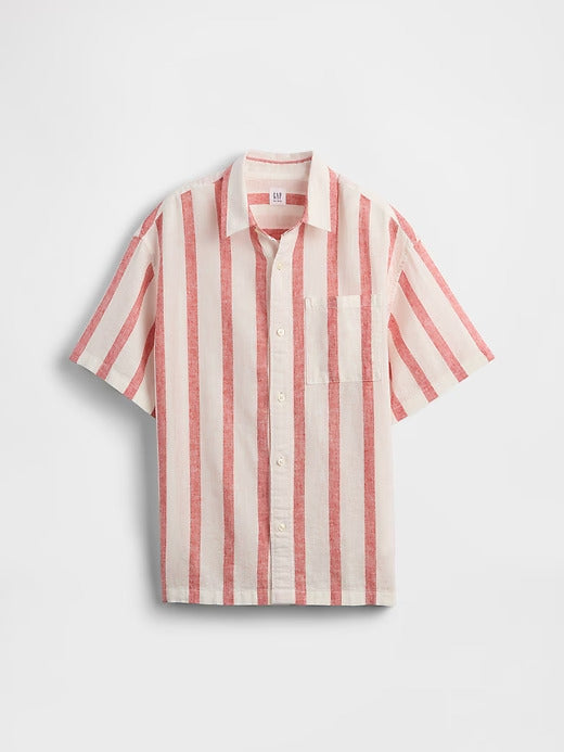 Gap Kids Linen-Cotton Relaxed Shirt