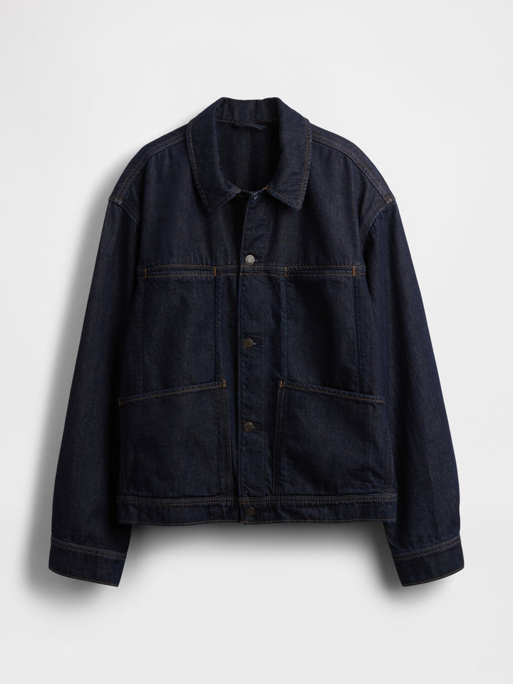 GAP UltraSoft Boxy Icon Denim Jacket