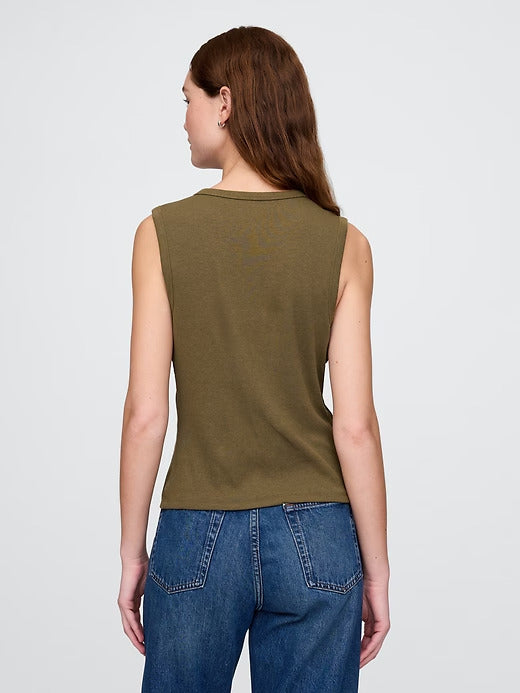 Gap Modern Rib Cardigan Vest