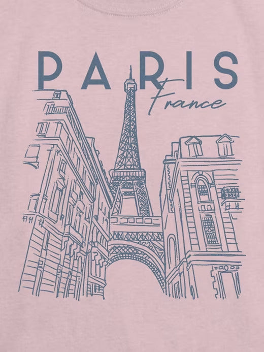 Gap Kids Paris Line Art Graphic T-Shirt