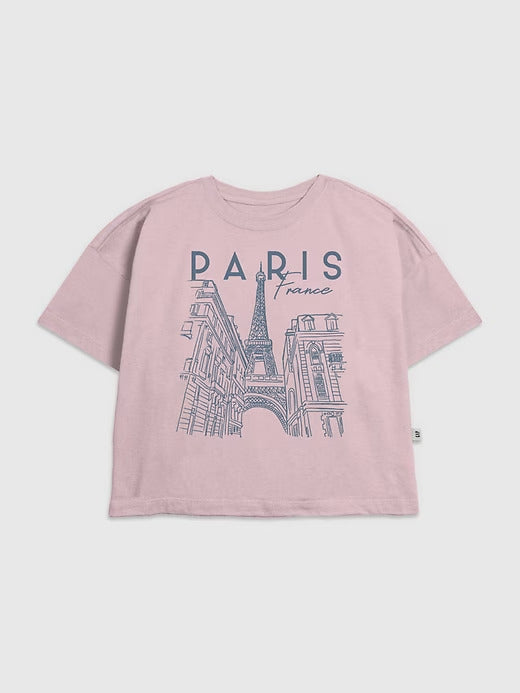Gap Kids Paris Line Art Graphic T-Shirt