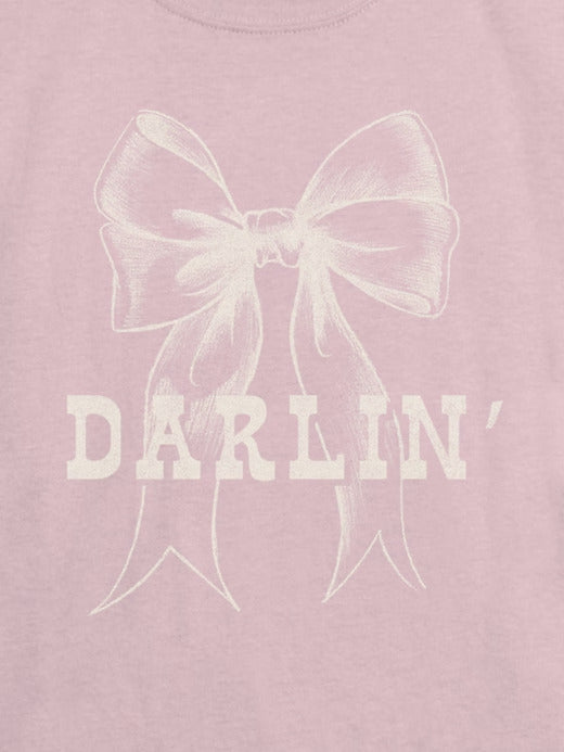 Gap Kids Darlin Bow Graphic T-Shirt