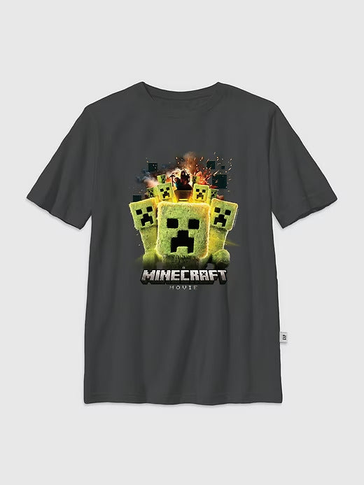 Gap Kids Minecraft Creeper Group Graphic T-Shirt