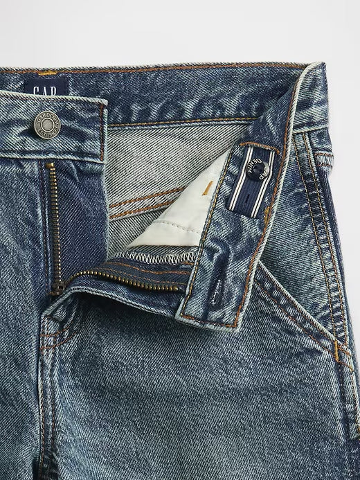 Gap Kids UltraSoft '90s Loose Denim Carpenter Shorts