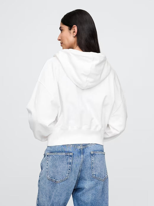 Gap Heavyweight French Terry Oversized Zip Wedge Hoodie