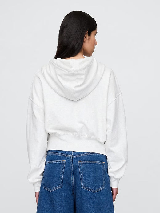 Gap Heavyweight French Terry Oversized Zip Wedge Hoodie