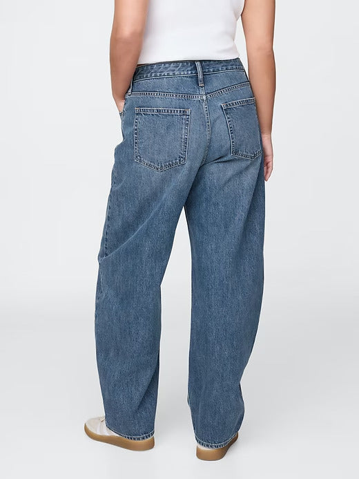 Gap Curvy High Rise Barrel Jeans