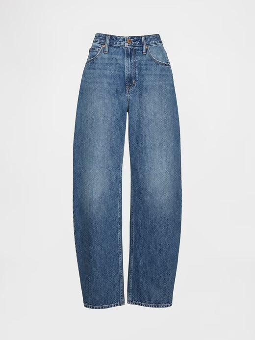 Gap Curvy High Rise Barrel Jeans
