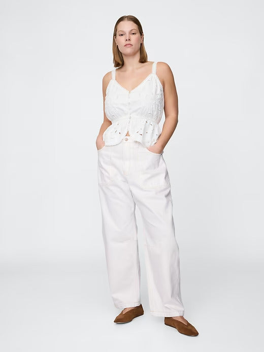 Gap Curvy High Rise Barrel Jeans