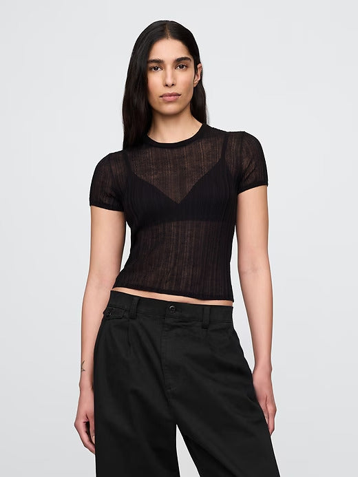 Gap Sheer Rib T-Shirt