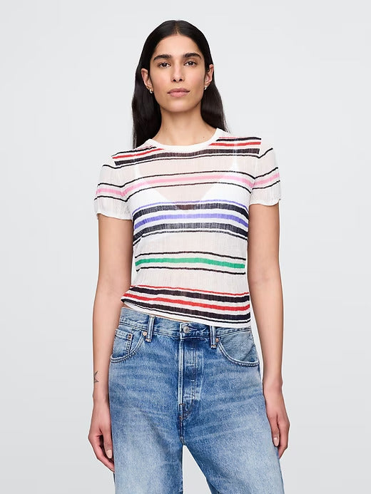 Gap Sheer Rib T-Shirt