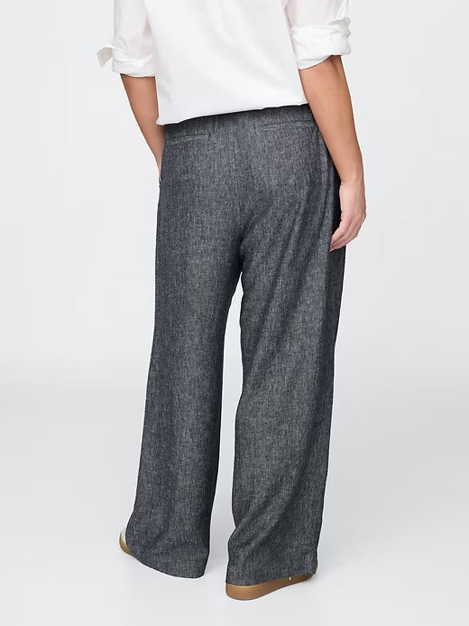 Gap 365 High Rise Linen-Blend Trousers