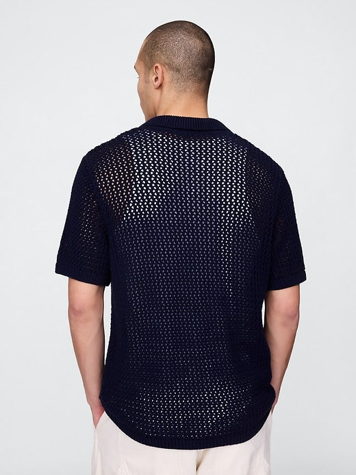 Gap Mesh Sweater Shirt