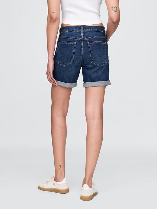 Gap 5" Mid Rise Denim Girlfriend Shorts