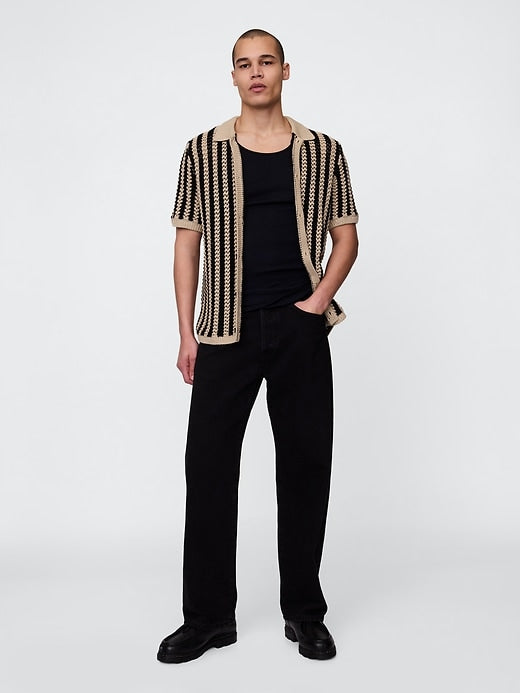 Gap Mesh Sweater Shirt