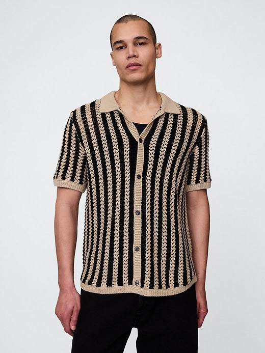 Gap Mesh Sweater Shirt