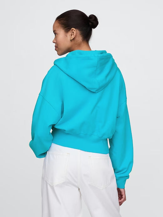 Gap Heavyweight French Terry Oversized Zip Wedge Hoodie