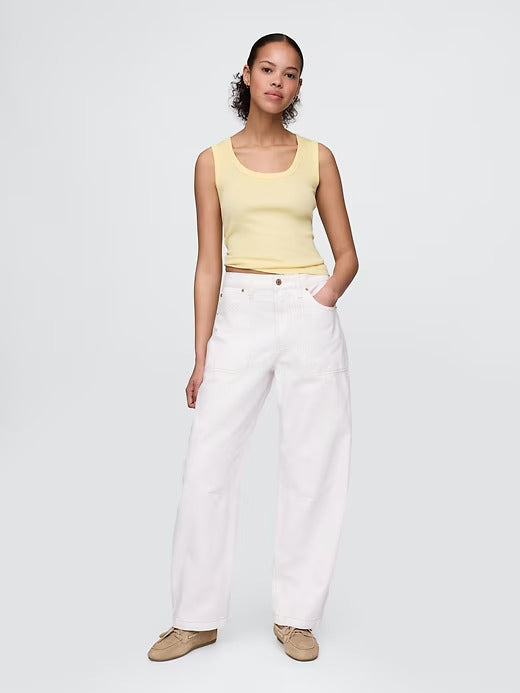 Gap Curvy High Rise Barrel Jeans
