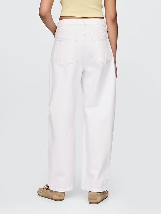 Gap Curvy High Rise Barrel Jeans