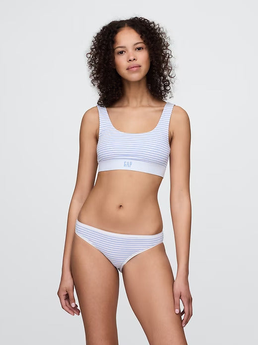 Gap Organic Stretch Cotton Gap Logo Bralette