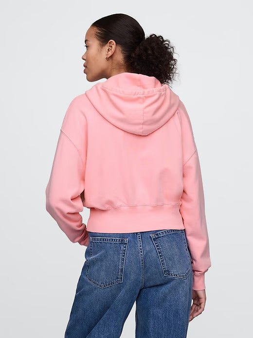 Gap Heavyweight French Terry Oversized Zip Wedge Hoodie