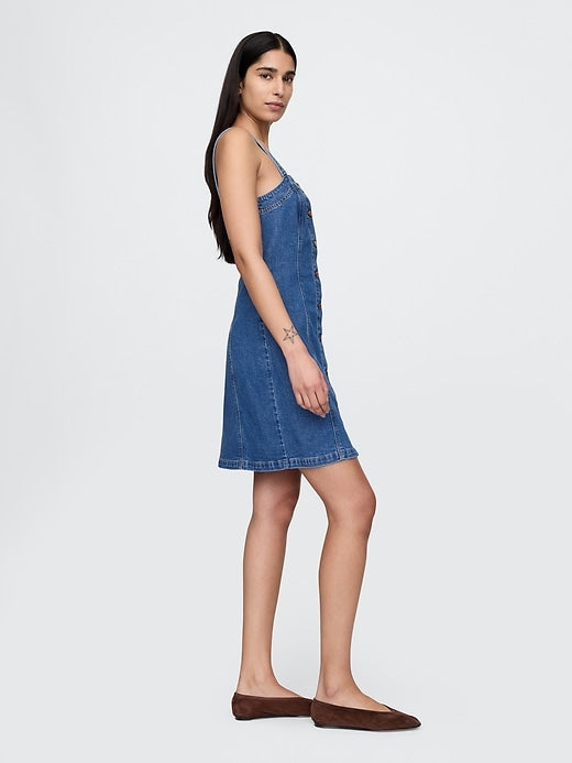 Gap Denim Floral Mini Dress