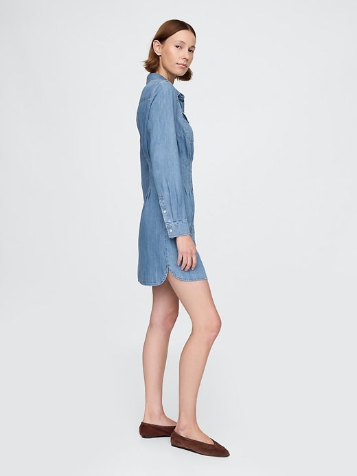 Gap Western Denim Mini Shirtdress
