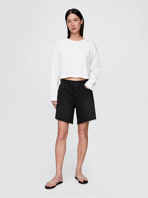 Gap 8" Mid Rise '90s Loose Denim Bermuda Shorts