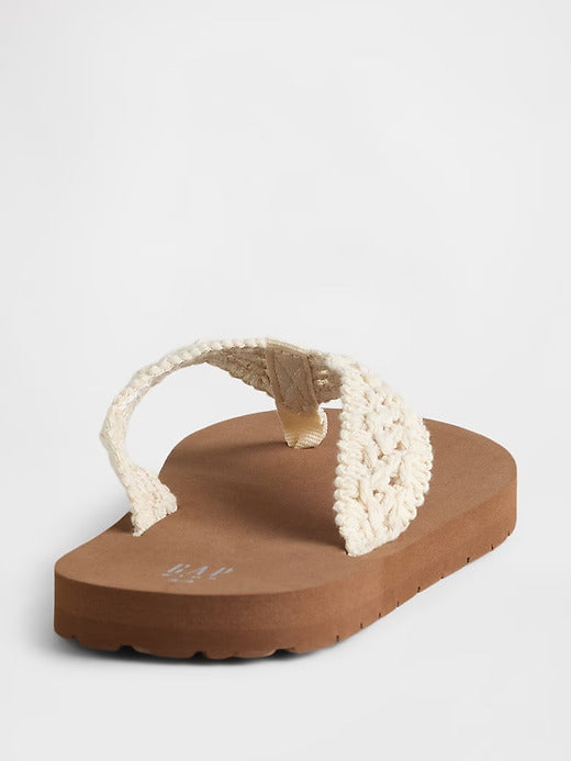 Gap Kids Crochet Flip Flops
