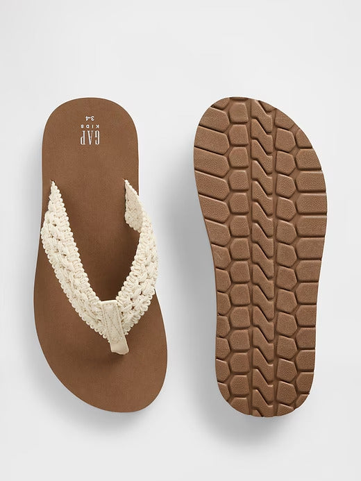 Gap Kids Crochet Flip Flops