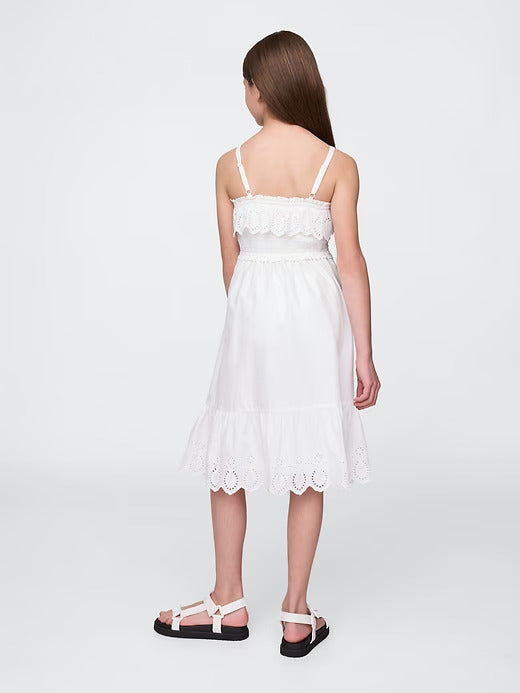 Gap Kids Smocked Ruffle Midi Dress