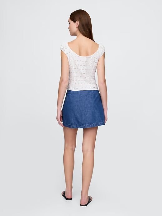 Gap UltraSoft Denim Mini Skort