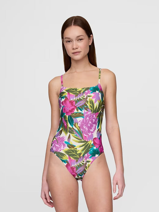 Gap Square-Neck One-Piece Swimsuit