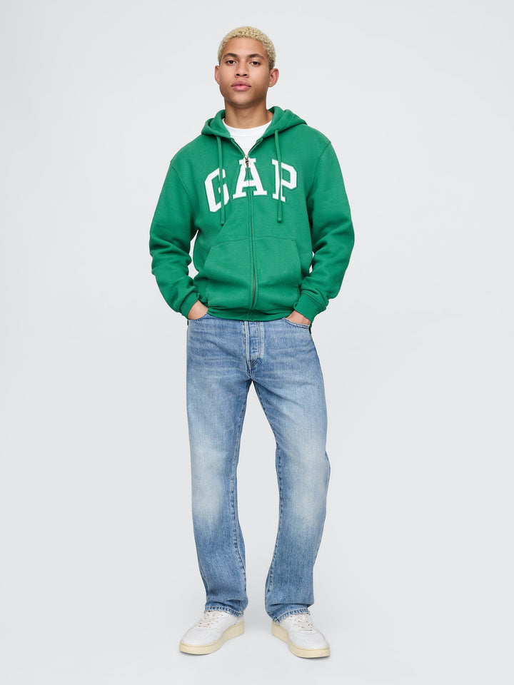 GAP VintageSoft Arch Logo Full-Zip Hoodie