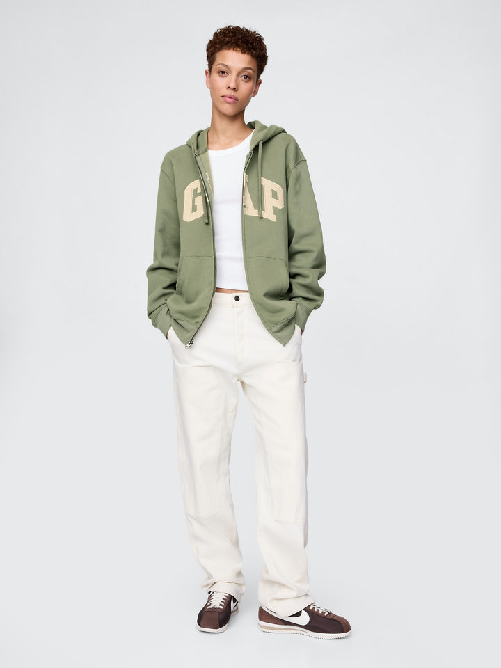 GAP VintageSoft Arch Logo Full-Zip Hoodie